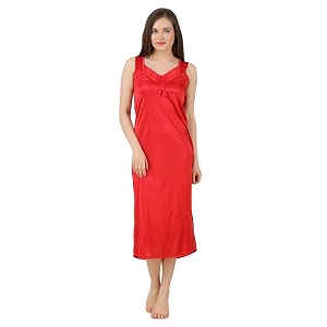 Fasense Womens Satin Maxi Casual Regular Nightgown