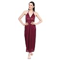 Fasense Women39s Satin Maxi Casual Regular Nightgown