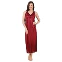 Fasense Women39s Satin Maxi Casual Regular Nightgown