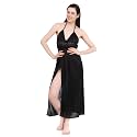 Fasense Women39s Satin Maxi Casual Regular Nightgown