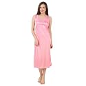 Fasense Women39s Satin Maxi Casual Regular Nightgown