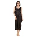 Fasense Women39s Satin Maxi Casual Regular Nightgown