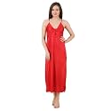 Fasense Women39s Satin Maxi Casual Regular Nightgown