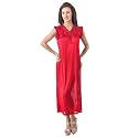 Fasense Women39s Satin Maxi Casual Regular Nightgown