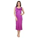 Fasense Women39s Satin Maxi Casual Regular Nightgown