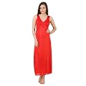 Fasense Women39s Satin Maxi Casual Regular Nightgown