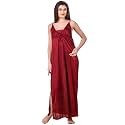 Fasense Women39s Satin Maxi Casual Nightgown