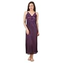 Fasense Women39s Satin Maxi Casual Regular Nightgown