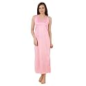 Fasense Women39s Satin Maxi Casual Regular Nightgown