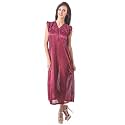 Fasense Women39s Satin Maxi Casual Regular Nightgown