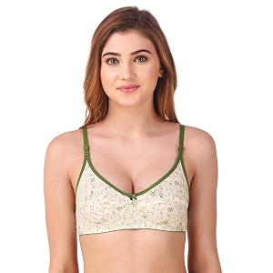Fasense Women Floral Print Cotton Non Padded