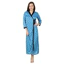 Fasense Women Satin Polka Printed Full Length