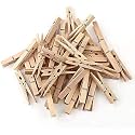 FASH Wood Clothespins with Spring Rust Resistant