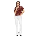Fashfun Women39s Shirt Floral Pink Crepe Top