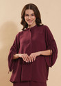 FashFun Women Solid Casual Maroon Shirt