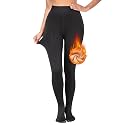 Fashiol Women Winter Warm Fleece Lined Thermal Leggings | High Waist Stretchy Soft Thick Tights Stocking for Winter | Slim Fit Yoga Pants for Cold Weather