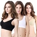 Fashiol Women39s Padded Sports Bra Criss Cross