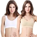 Fashiol Women39s Padded Sports Bra Criss Cross