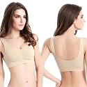 Fashiol Women39s Padded Sports Bra Criss Cross