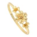 Fashion 18K Gold Plated Flower Arm Band Cuff Bracelet