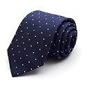 Fashion 3.5'' Ties for Men Business Wedding Necktie 9CM Checkered Striped Plaid Polka Dot Neck Tie Gift Box