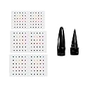 Bindi Multi Colour 3 different Sizes Bindi 1.5, 2, 2.5mm Women Matching Makeup Bindis pack of 3 with 1 piece kajal