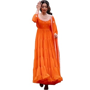 Fashion Basket Georgette Anarkali Dress for Women