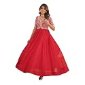 Fashion Basket Georgette Embroidered Anarkali Gown for