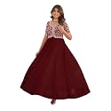 Fashion Basket Georgette Embroidered Anarkali Gown for