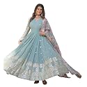 Fashion Basket Gergette Embroidered Long Anarkali