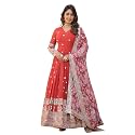 Fashion Basket Gergette Embroidered Long Anarkali