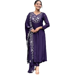 Fashion Basket Silk Embroidered Kurta Set with