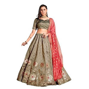 fashion basket silk embroidery green lehenga choli for womens fb-lh-l8295_green_free size