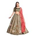 Fashion Basket Silk Embroidery Green Lehenga Choli For Womens (FB-LH-L8295_Green_Free Size)