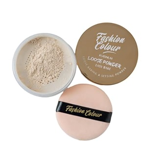 fashion colour hd loose powder for setting amp mattifying makeup  translucent makeup baking powder  lightweight oil-free setting powder for all skin types  long-lasting matte finish banana bread