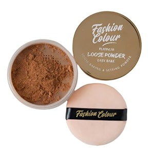 fashion colour platinum loose powder  translucent setting powder for all skin types  finishing powder  loose powder  makeup blurring powder  blurs fine lines and pores  available in 4 shades  shade 04