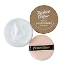 FASHION COLOUR HD Loose Powder for Setting &amp; Mattifying Makeup | Translucent Makeup Baking Powder | Lightweight Oil-Free Setting Powder for All Skin Types | Long-Lasting Matte Finish (Transparent)