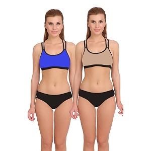 Fashion Comfortz Sports Bra and Panty SetLadies