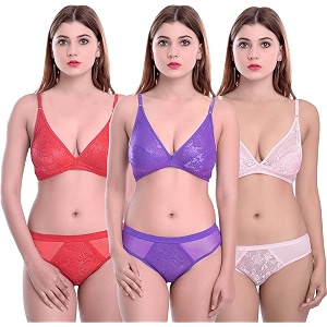 Fashion Comfortz Women Lingerie Set