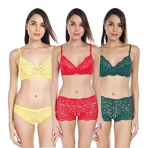 Fashion Comfortz Women Lingerie Set