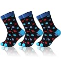 Fashion Crew Cotton Socks for Women Thin Cozy Casual White Black Gray Mixed Colors multiple Patter Dress size 7-9/9-11