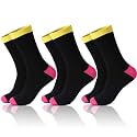 Fashion Crew Cotton Socks for Women Thin Cozy Casual White Black Gray Mixed Colors multiple Patter Dress size 7-9/9-11