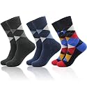 Fashion Crew Cotton Socks for Women Thin Cozy Casual White Black Gray Mixed Colors multiple Patter Dress size 7-9/9-11