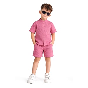 Fashion Dream Boys Cotton Blend Solid Clothing