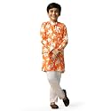 Fashion Dream Boy39s Cotton Blend Printed Kurta