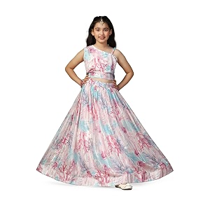 Fashion Dream Girls Georgette Readymade Lehenga Choli