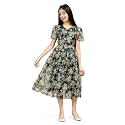 Fashion Dream Girl39s Organza Floral Printed Calf