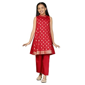 Fashion Dream Girls Taffeta Kurta And Pant