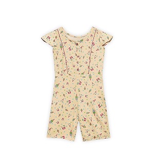 Fashion Dream Girls Casual Cream Cotton Lycra