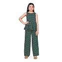 Fashion Dream Girl's Cotton Printed Ethnic Motif Print Laye Top And Pant Set